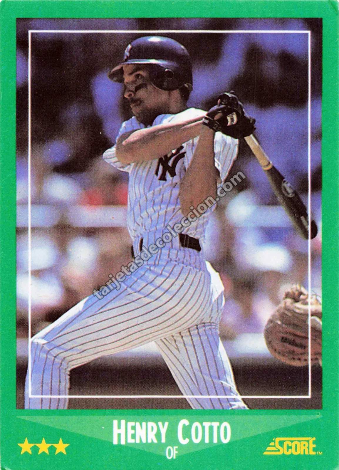 1988 Score Henry Cotto #368 (New York Yankees)