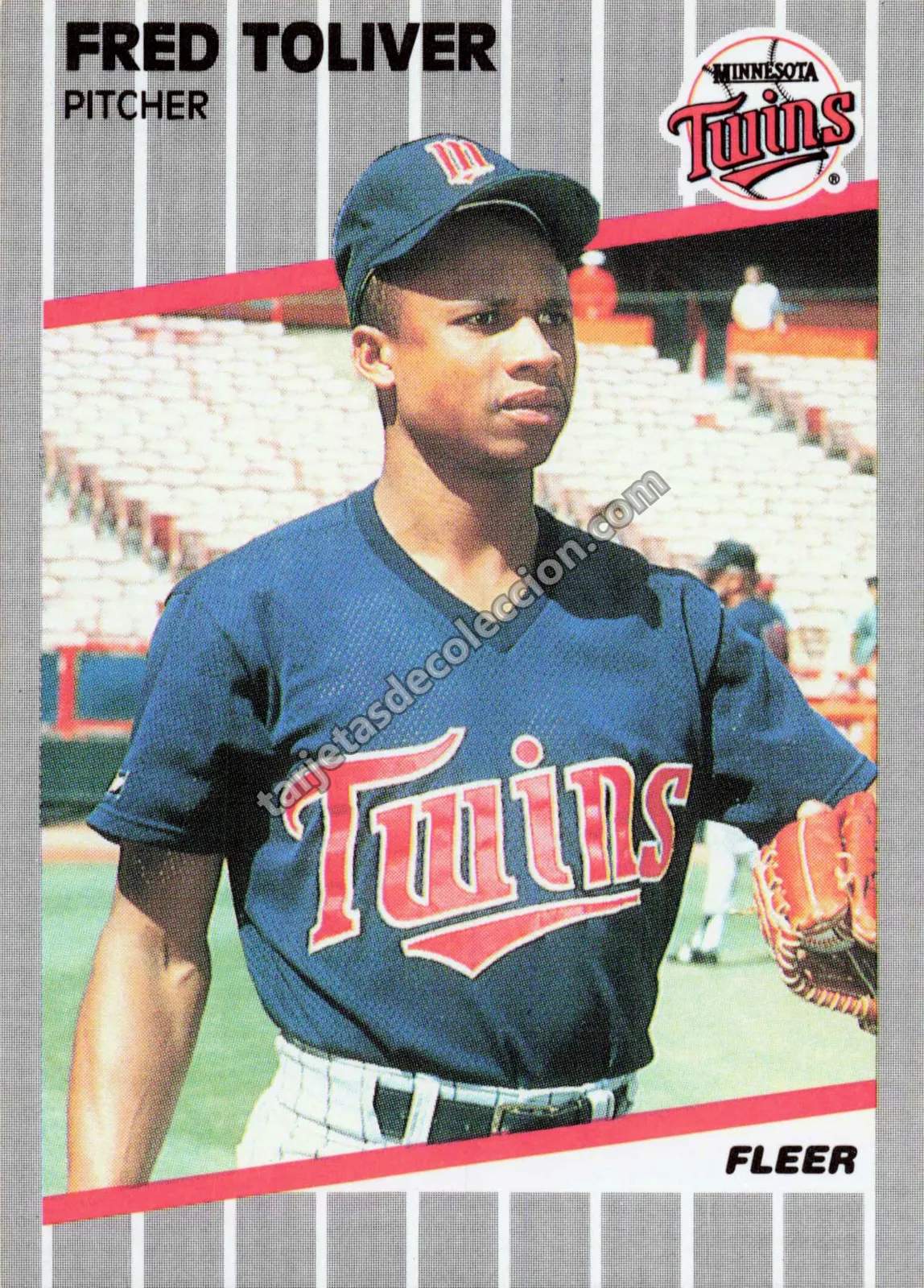 1989 Fleer Fred Toliver #126 (Minnesota Twins)