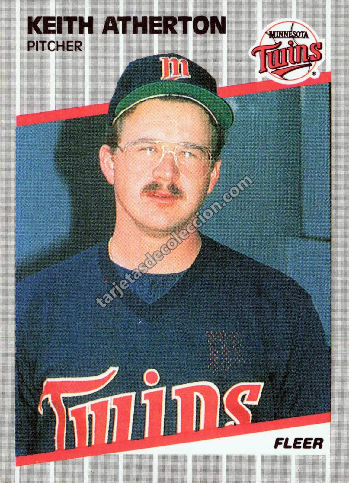 1989 Fleer Keith Atherton #103 (Minnesota Twins)