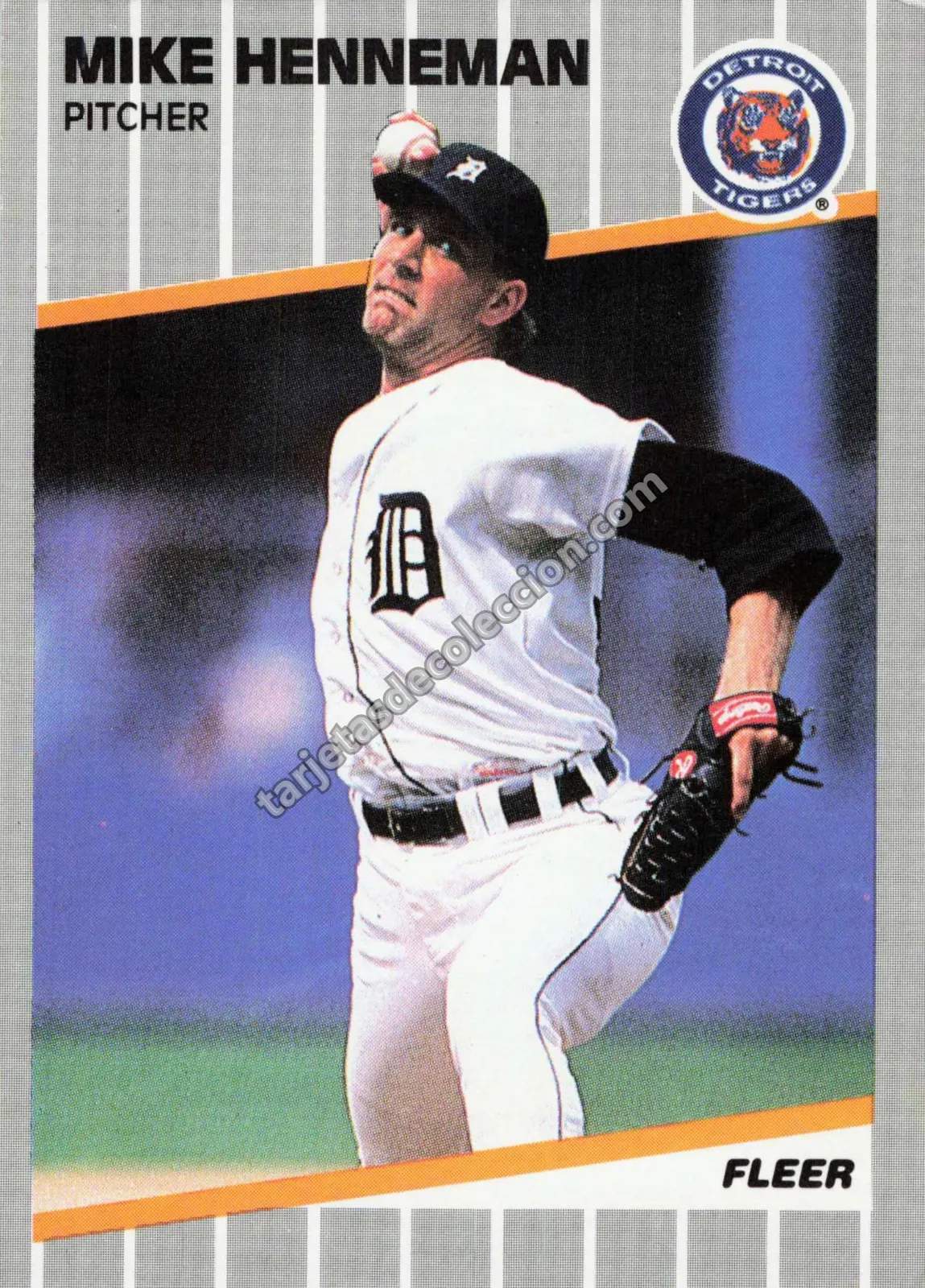 1989 Fleer Mike Henneman #134 (Detroit Tigers)