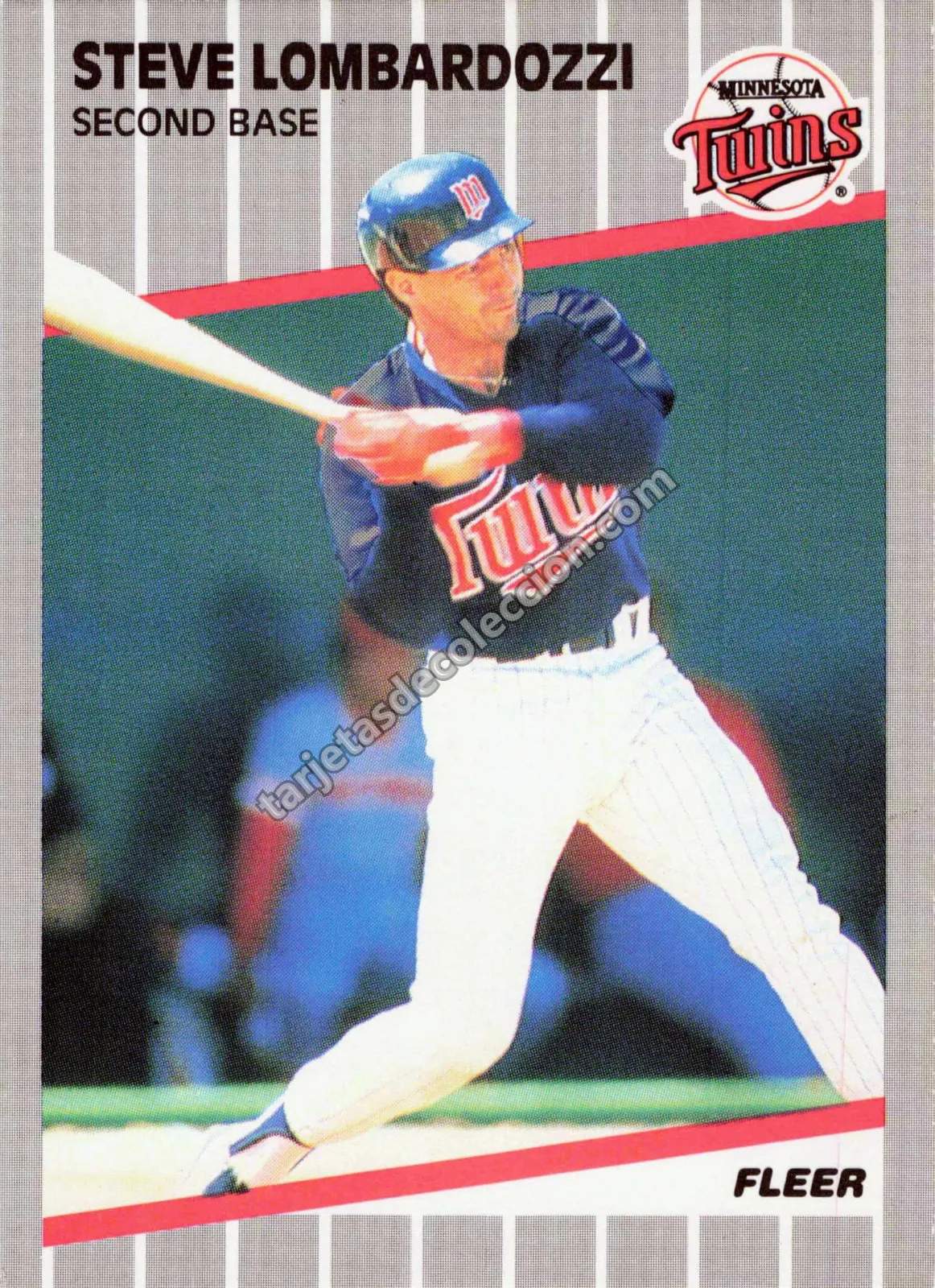 1989 Fleer Steve Lombardozzi #120 (Minnesota Twins)