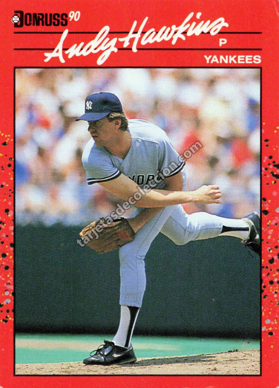 1990 Donruss Andy Hawkins #159 (New York Yankees)