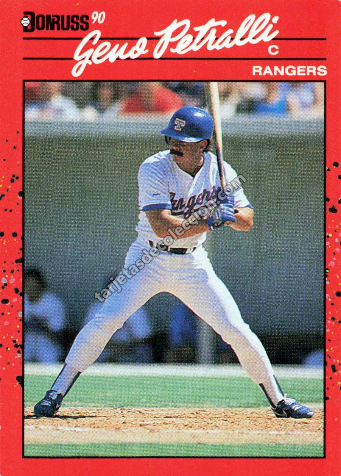 1990 Donruss Geno Petralli #56 (Texas Rangers)