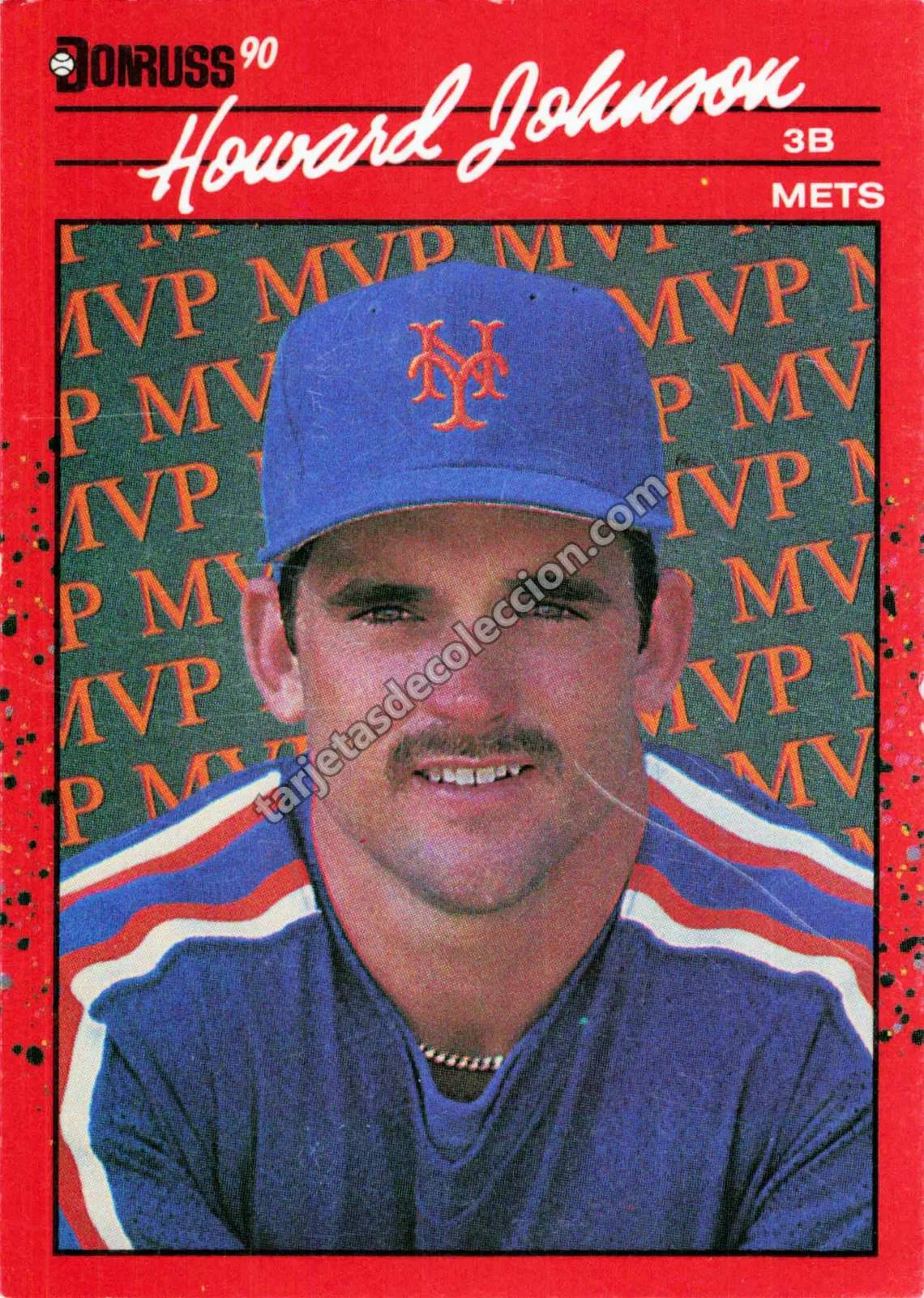 1990 Donruss Howard Johnson #BC-2 / MVP (New York Mets)