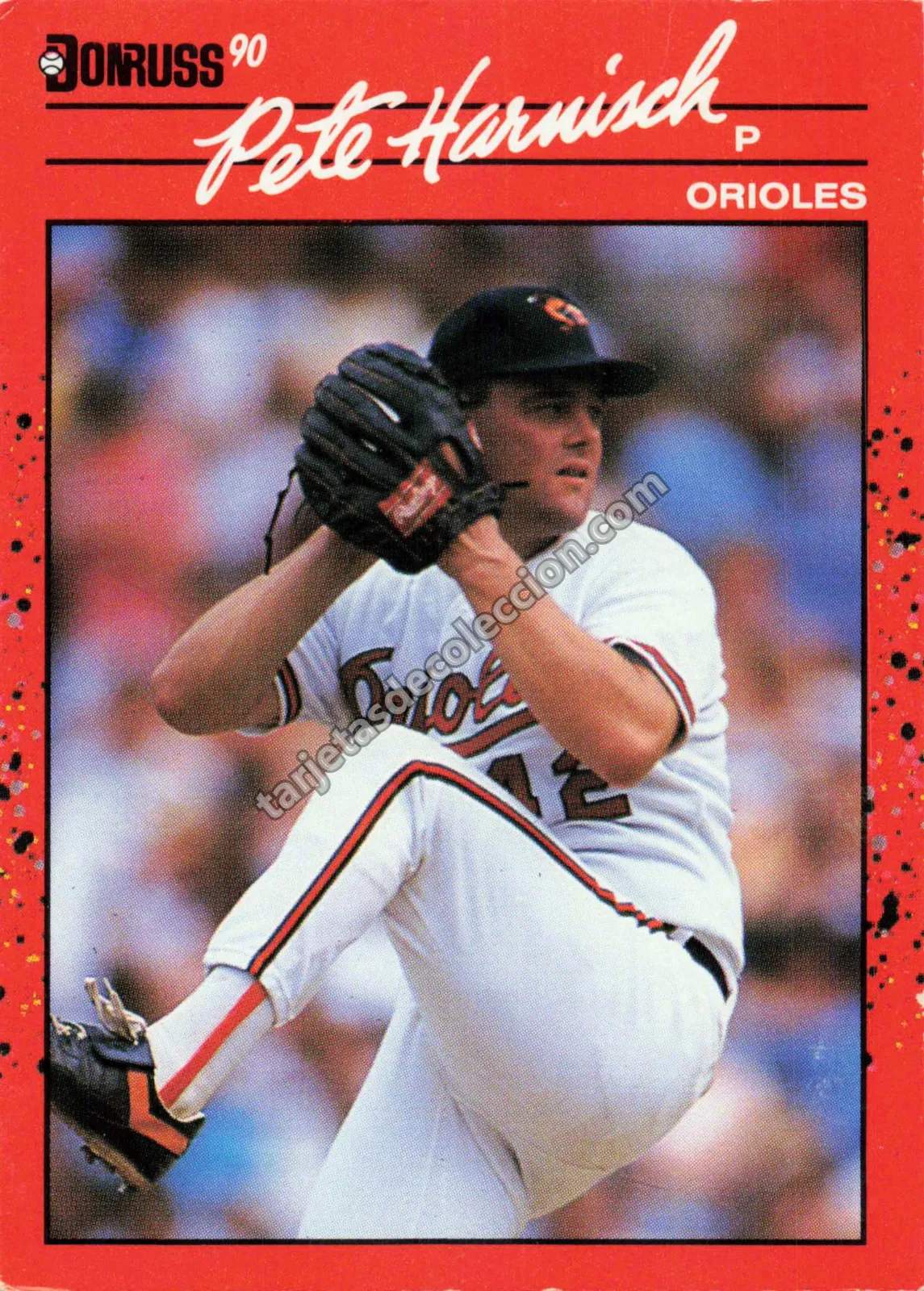 1990 Donruss Pete Harnisch #596 (Baltimore Orioles)