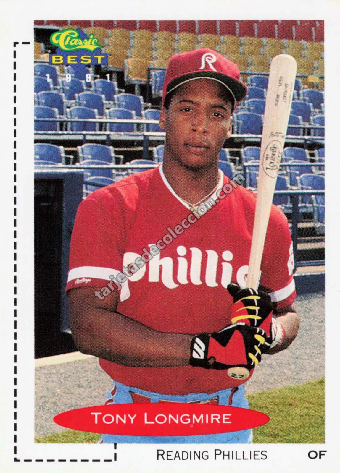 1991 Classic Best Tony Longmire #98 (Reading Phillies)