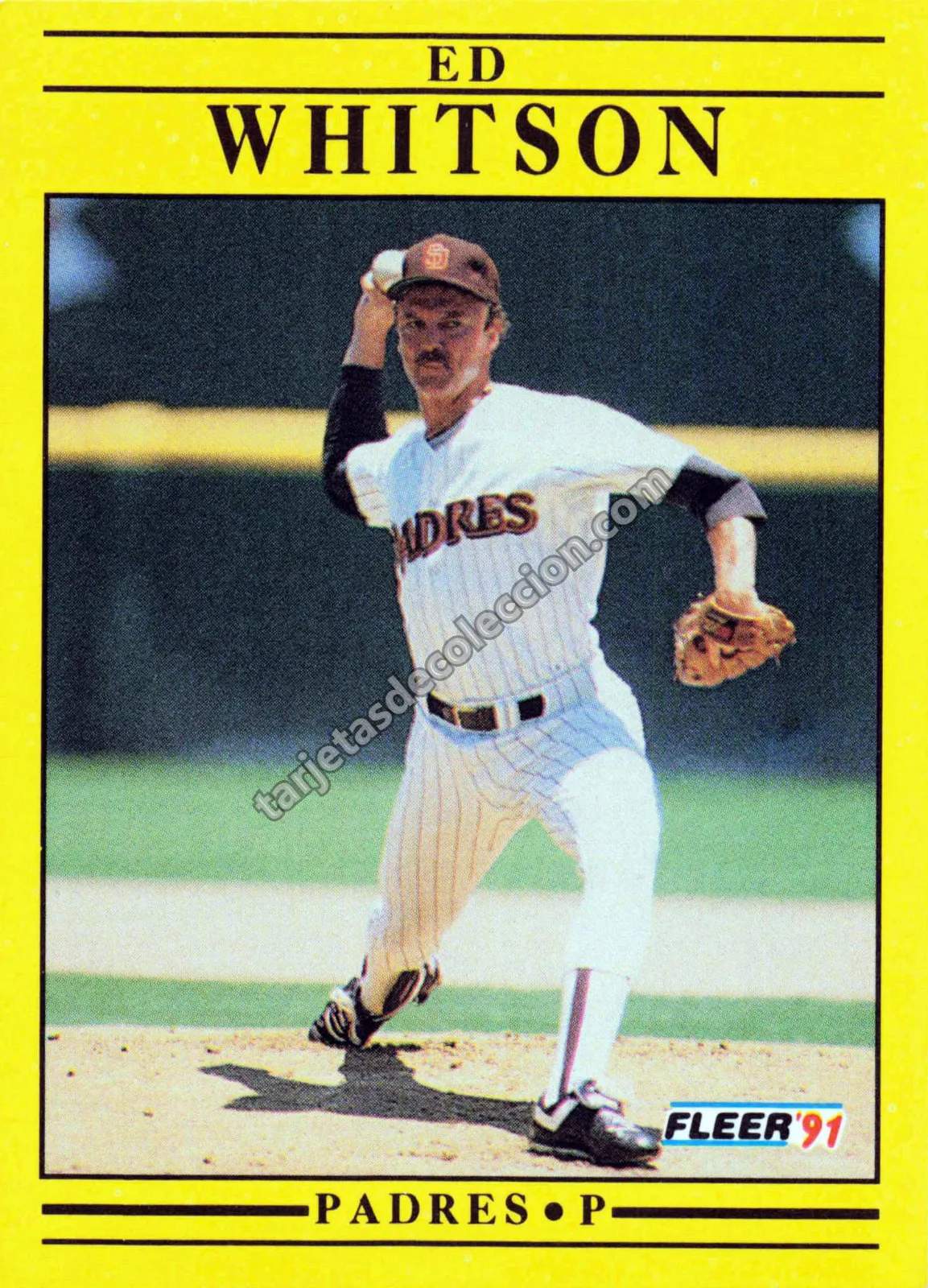 1991 Fleer Ed Whitson #547 (San Diego Padres)