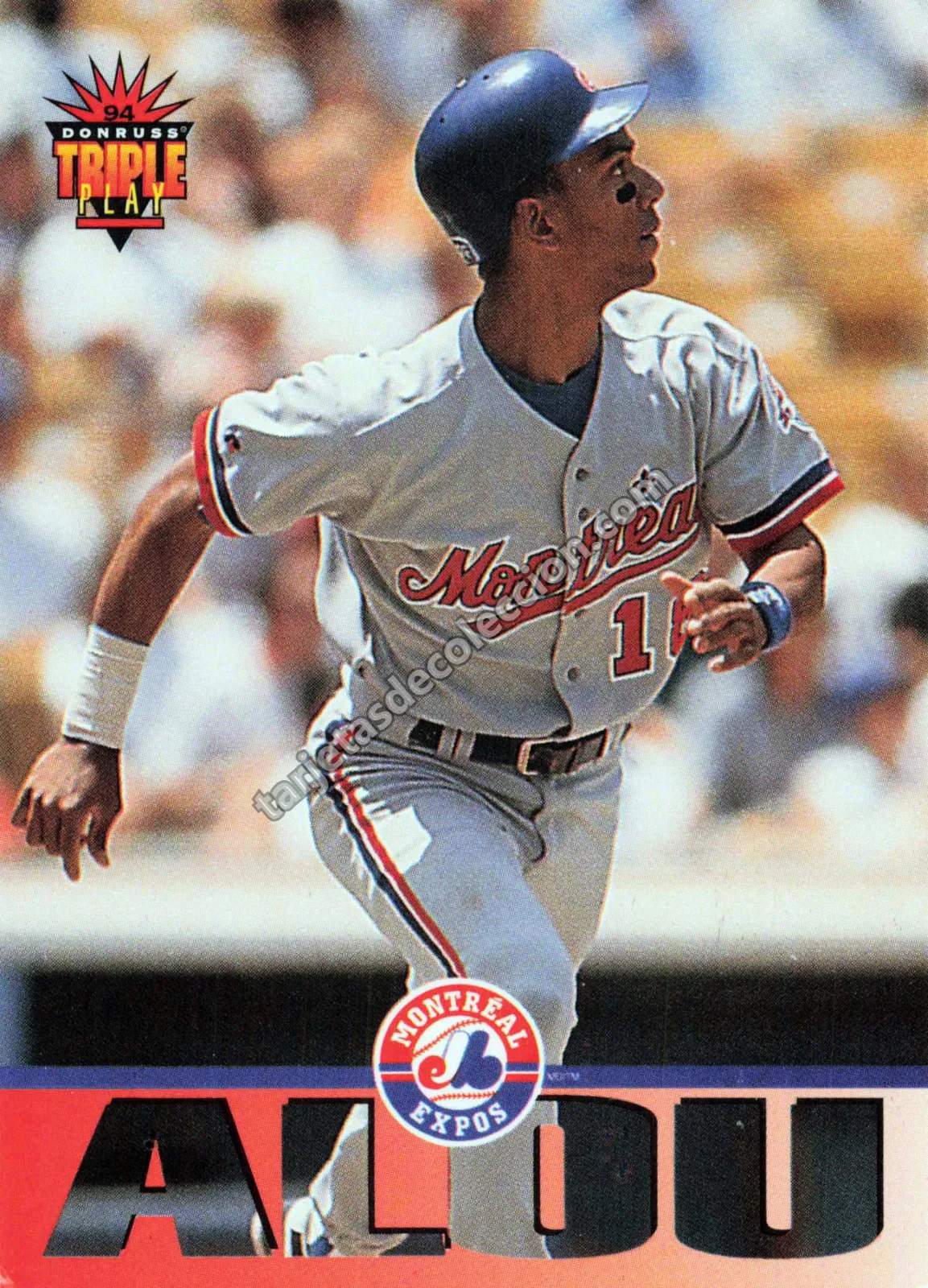 1994 Donruss Triple Play Moisés Alou #91 (Montreal Expos)