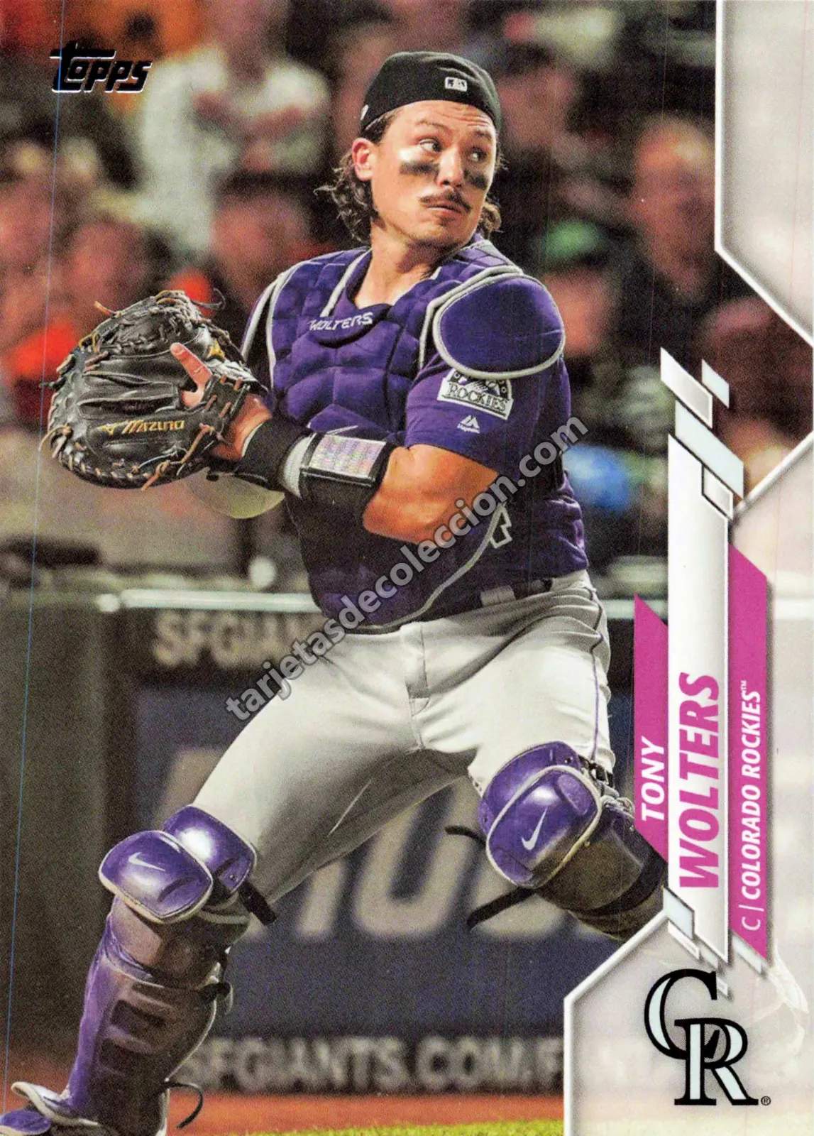 2020 Topps Series One Tony Wolters #387 (Colorado Rockies)