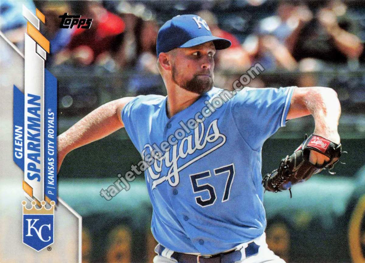 2020 Topps Series Two Glenn Sparkman #679 (Kansas City Royals)