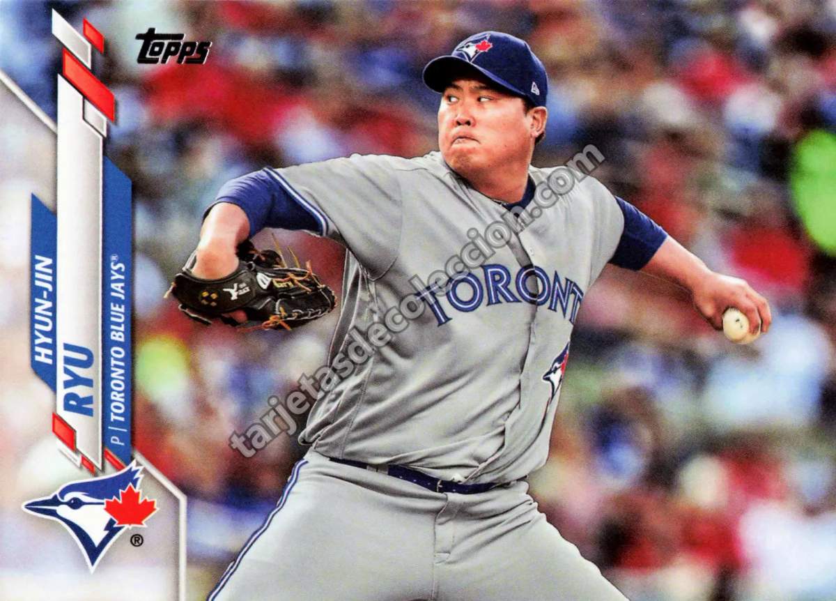 2020 Topps Series Two Hyun-Jin Ryu #400 (Toronto Blue Jays)