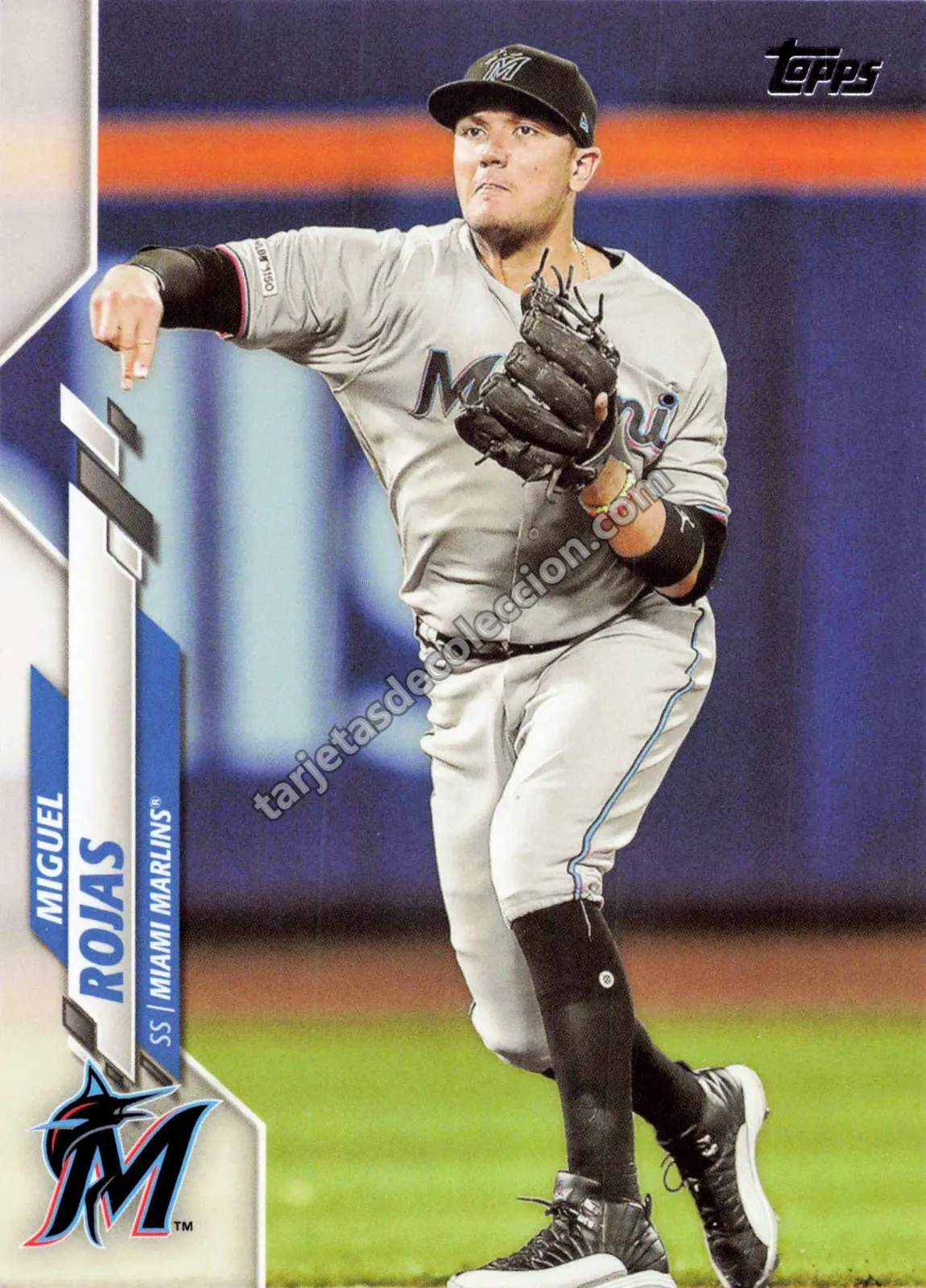 2020 Topps Series Two Miguel Rojas #453 (Miami Marlins)