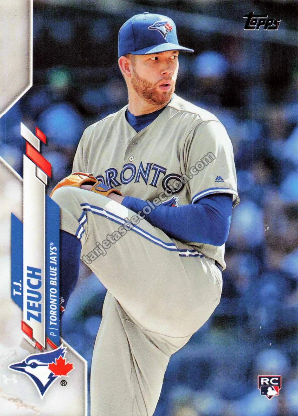 2020 Topps Series Two T.J. Zeuch #407 (Toronto Blue Jays)