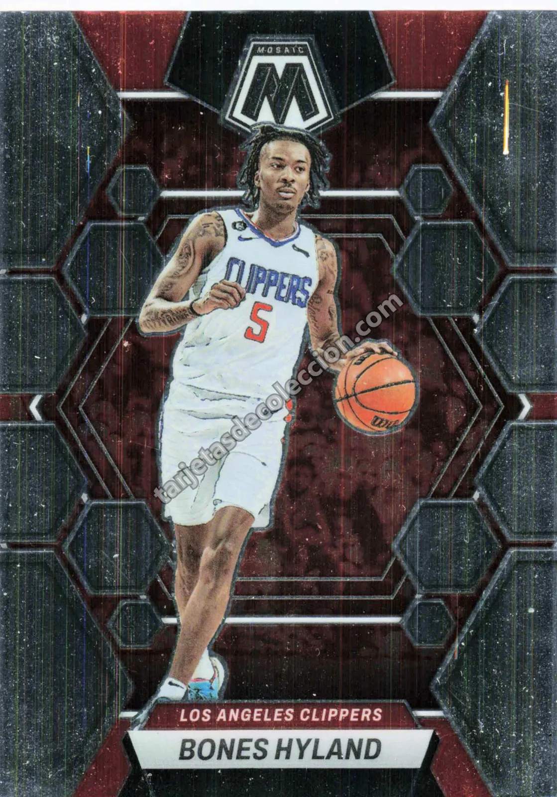 2022-23 Panini Mosaic Bones Hyland #51 (Los Angeles Clippers)