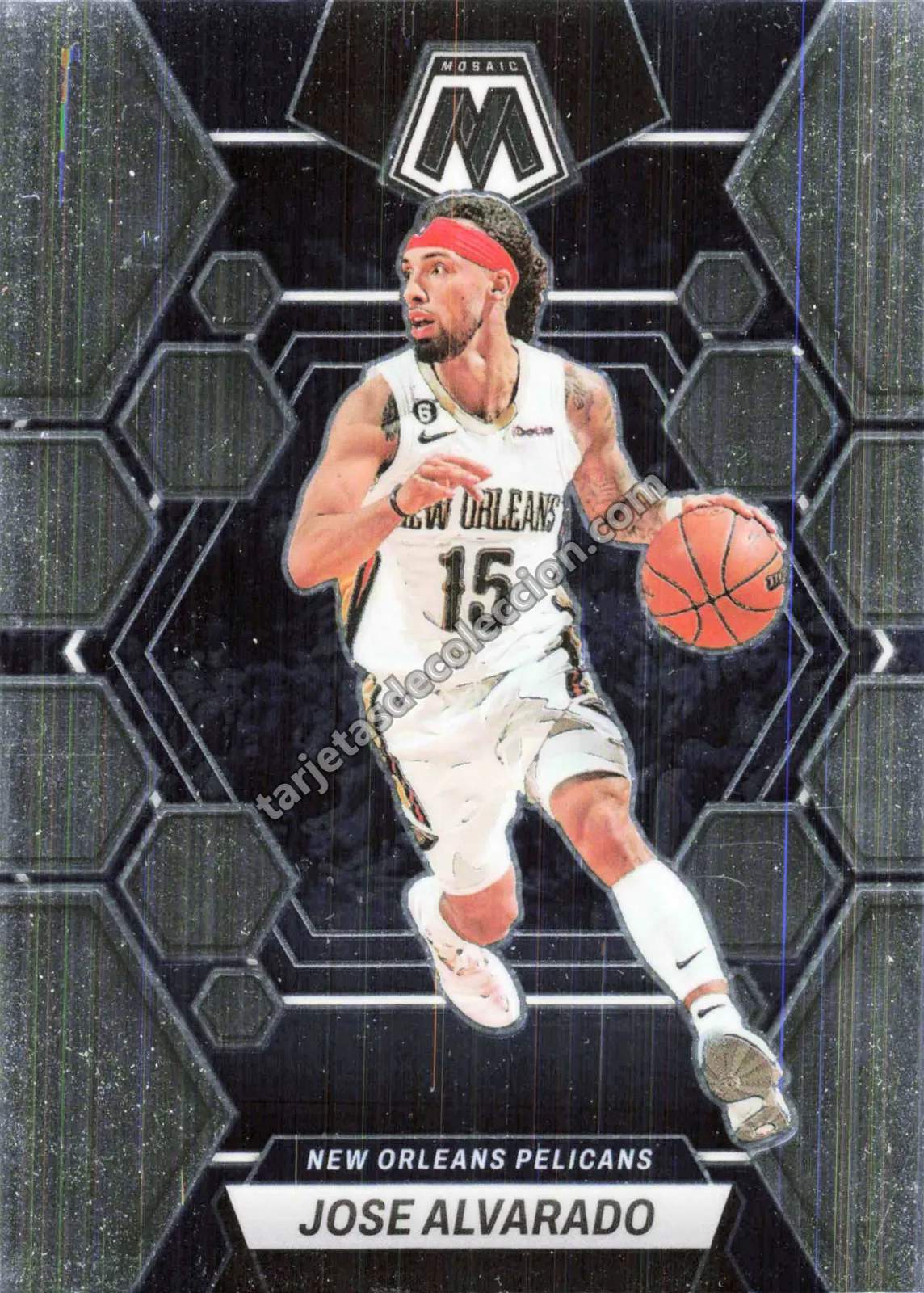 2022-23 Panini Mosaic Jose Alvarado #185 (New Orleans Pelicans)