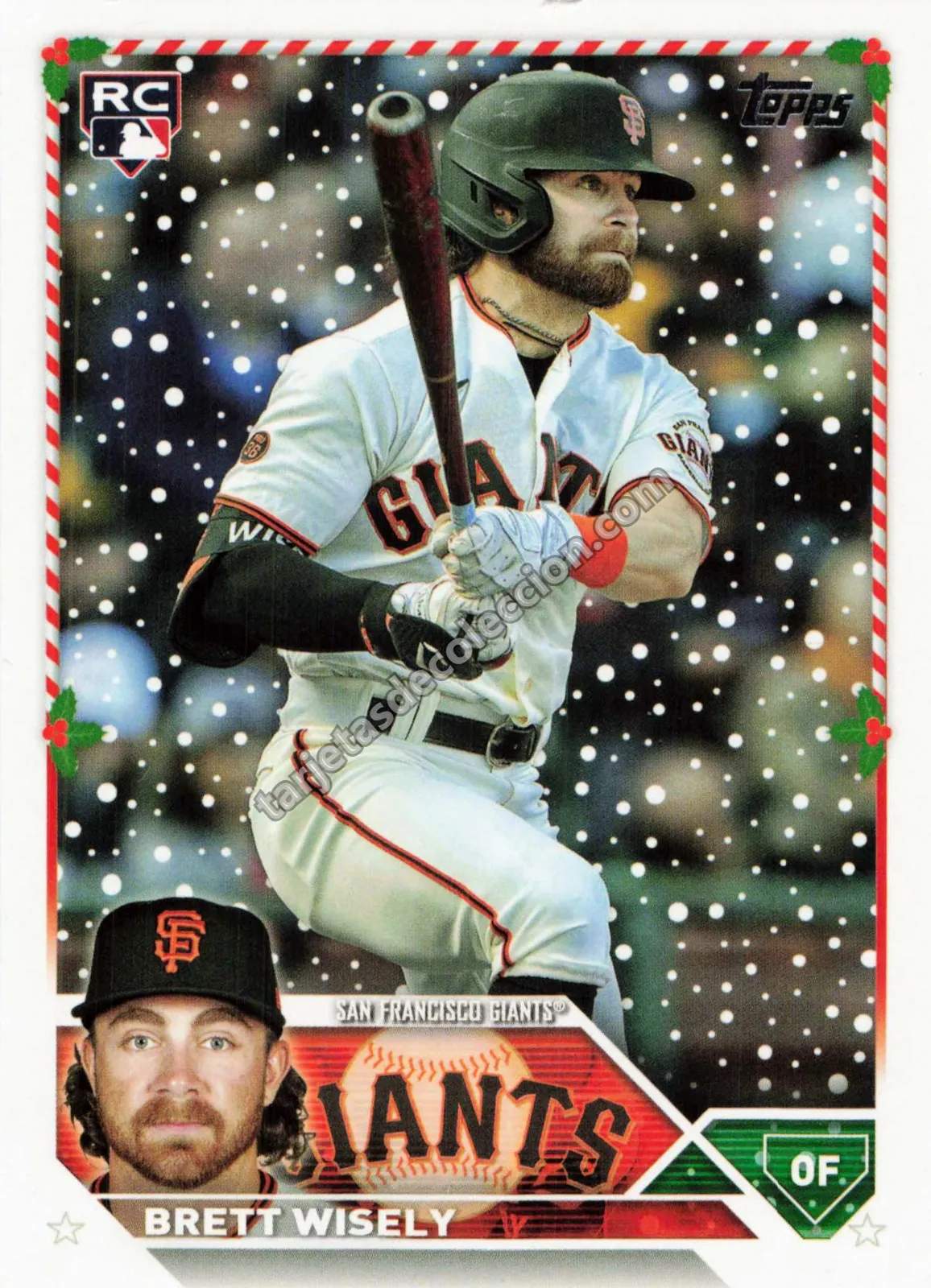 2023 Topps Holiday Brett Wisely #H56 (San Francisco Giants)