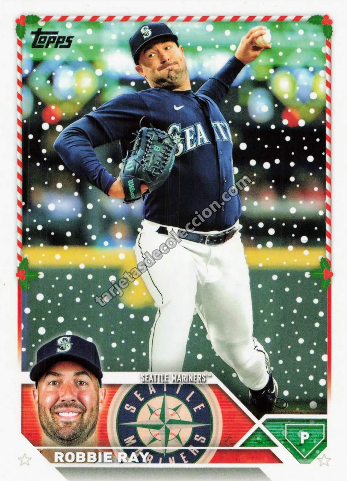 2023 Topps Holiday Robbie Ray #H2 (Seattle Mariners)