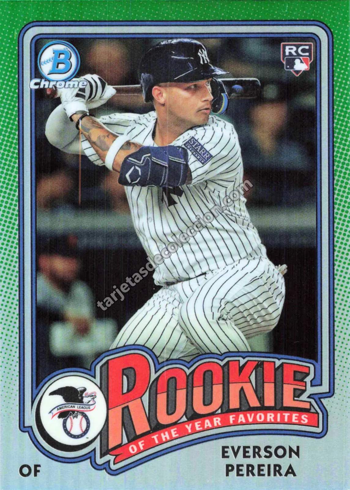 2024 Topps Chrome Everson Pereira #ROY-15 (New York Yankees)