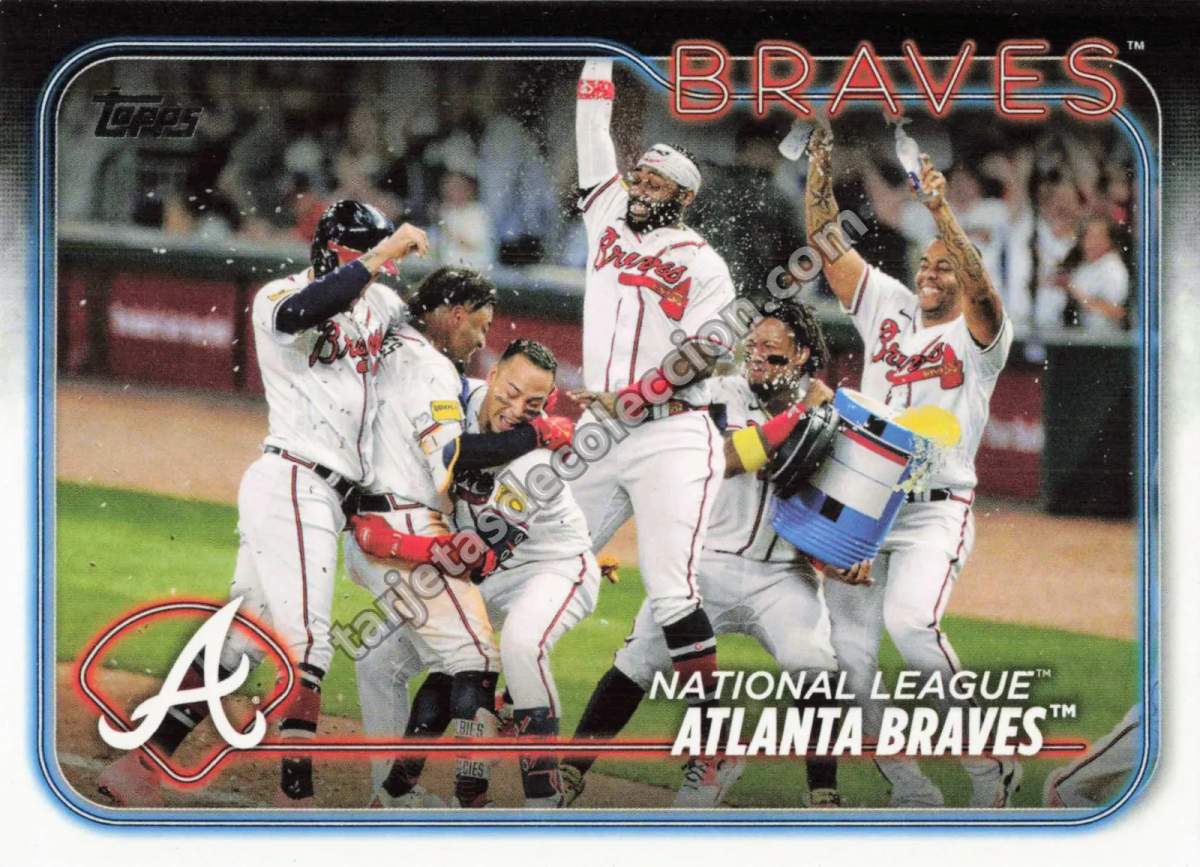 2024 Topps Series One Atlanta Braves Team Card #154 (Atlanta Braves)