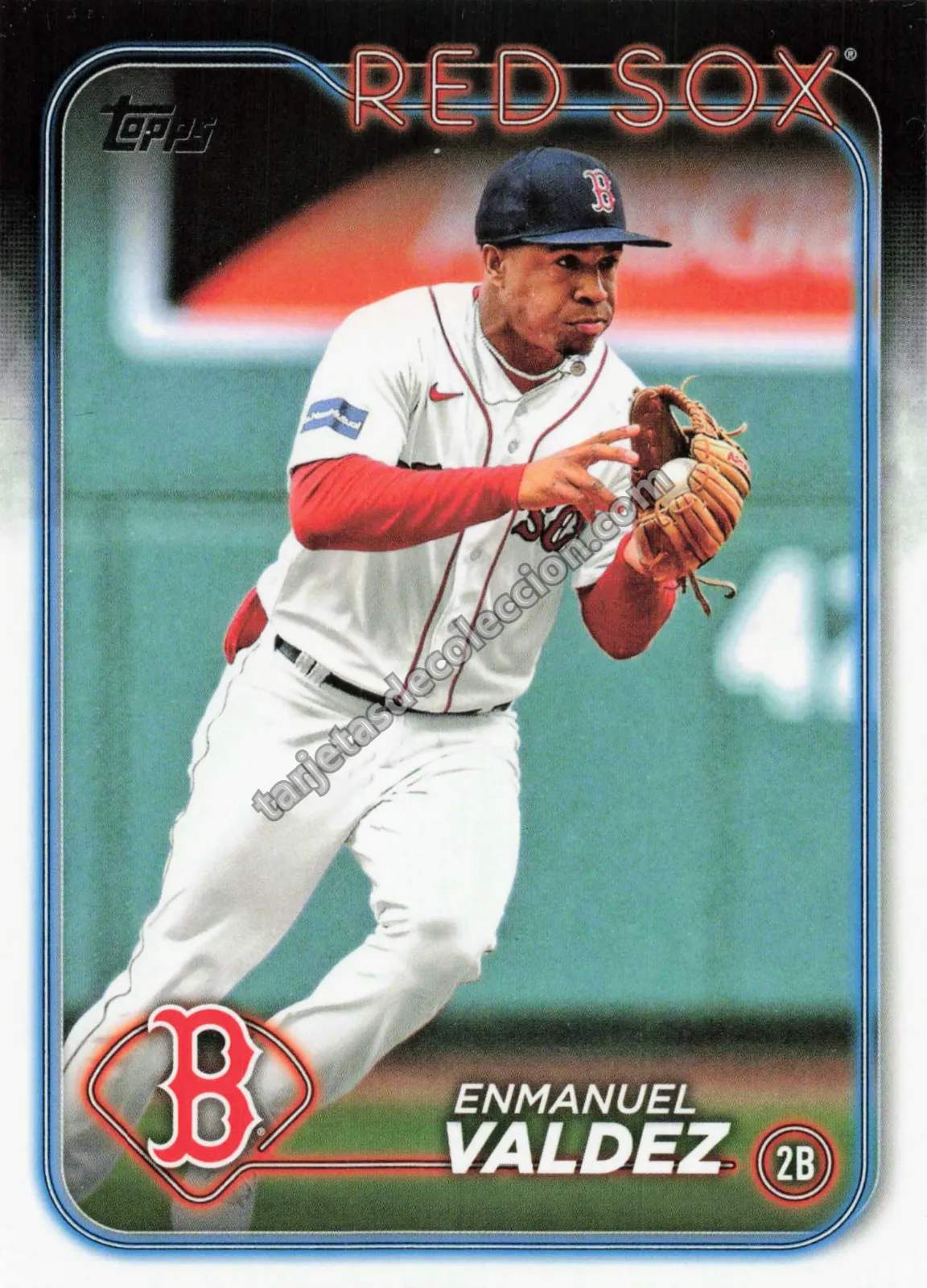 2024 Topps Series One Enmanuel Valdez #300 (Boston Red Sox)