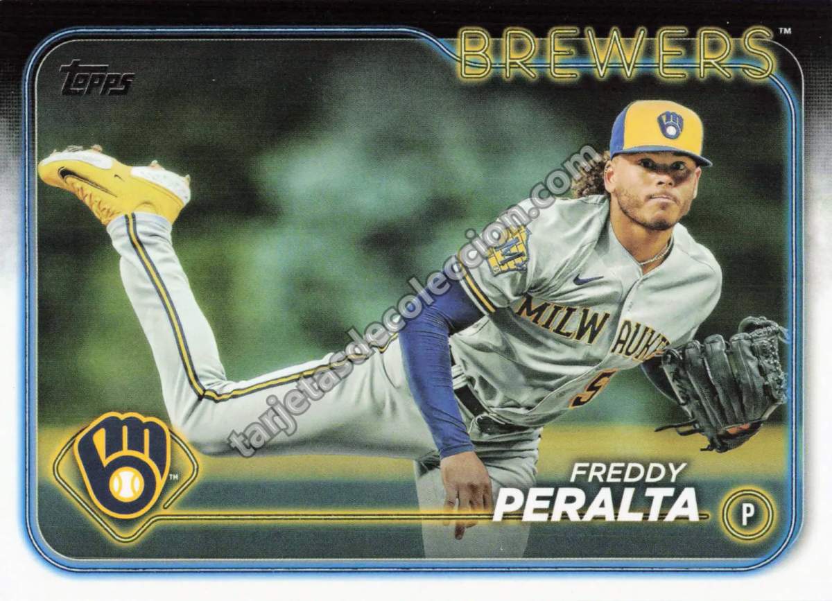 2024 Topps Series One Freddy Peralta #26 (Milwaukee Brewers)