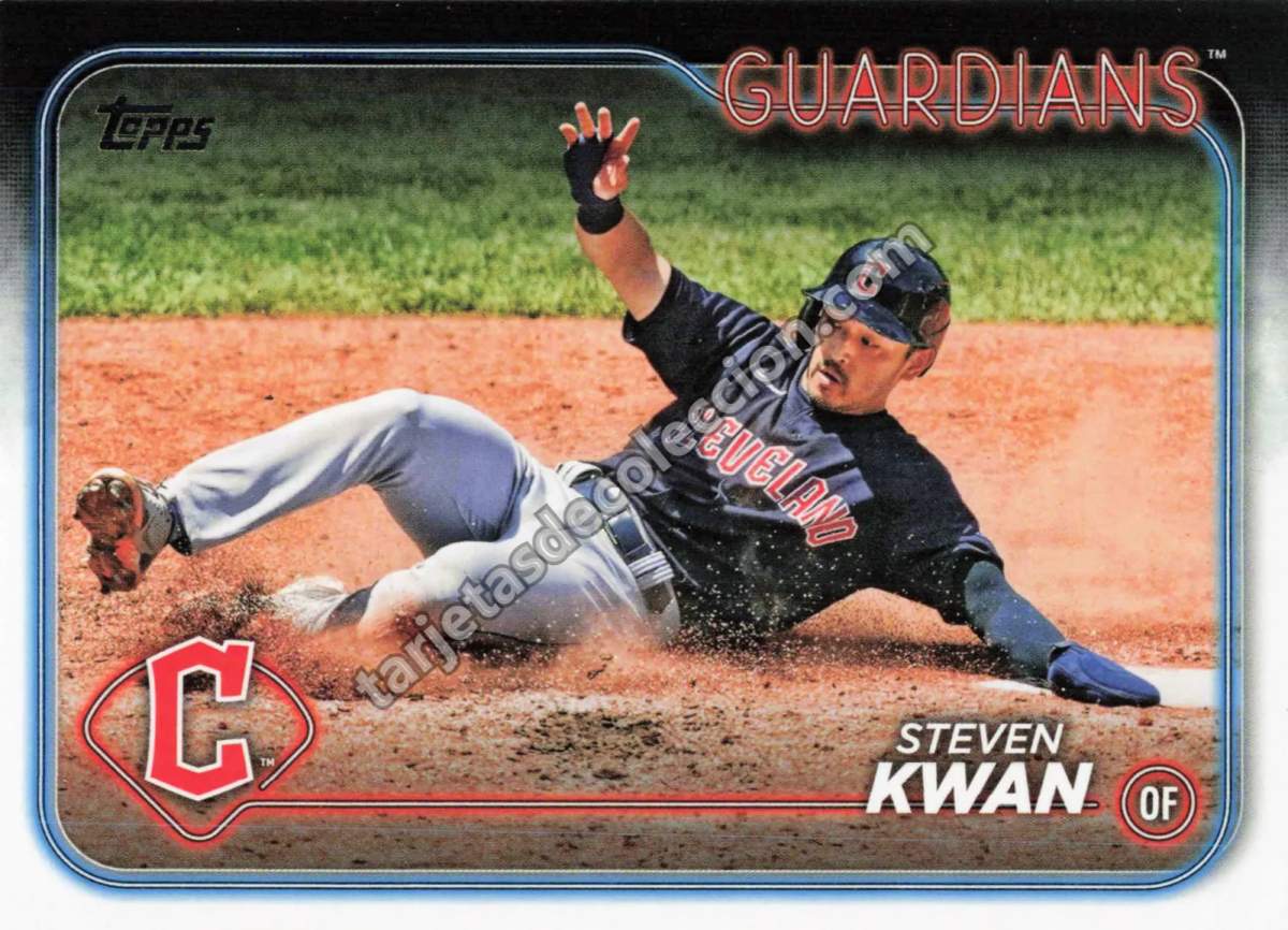 2024 Topps Series One Steven Kwan #312 (Cleveland Guardians)