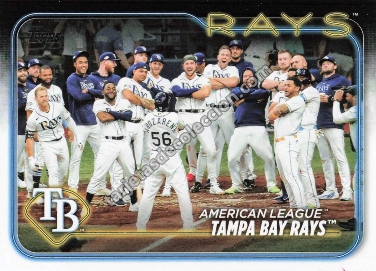 2024 Topps Series One Tampa Bay Rays Team Card #211 (Tampa Bay Rays)