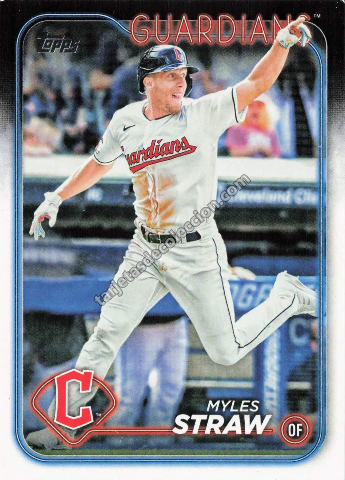 2024 Topps Series Two Myles Straw #361 (Cleveland Guardians)