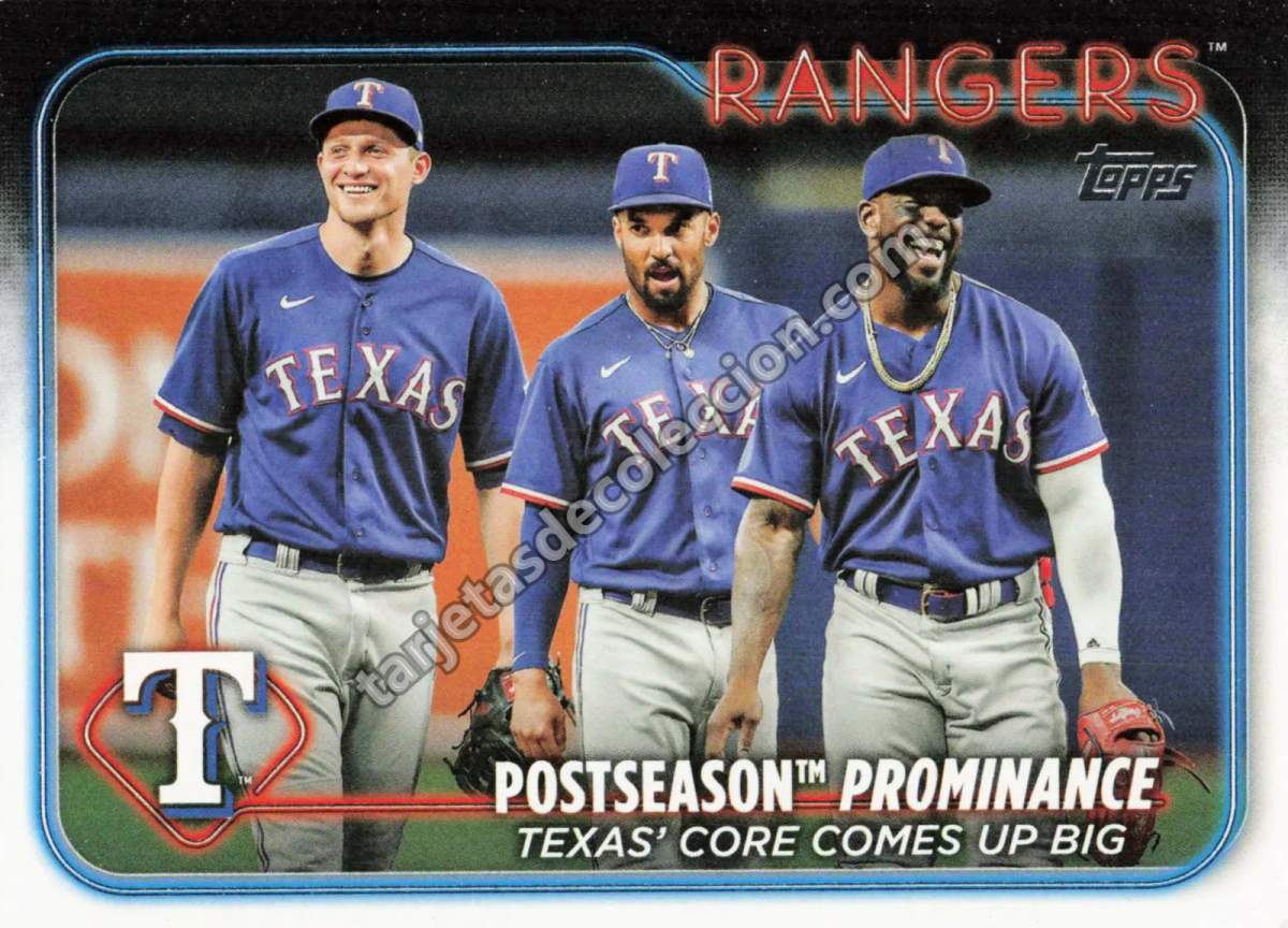 2024 Topps Series Two Texas Rangers Postseason Prominence #656
