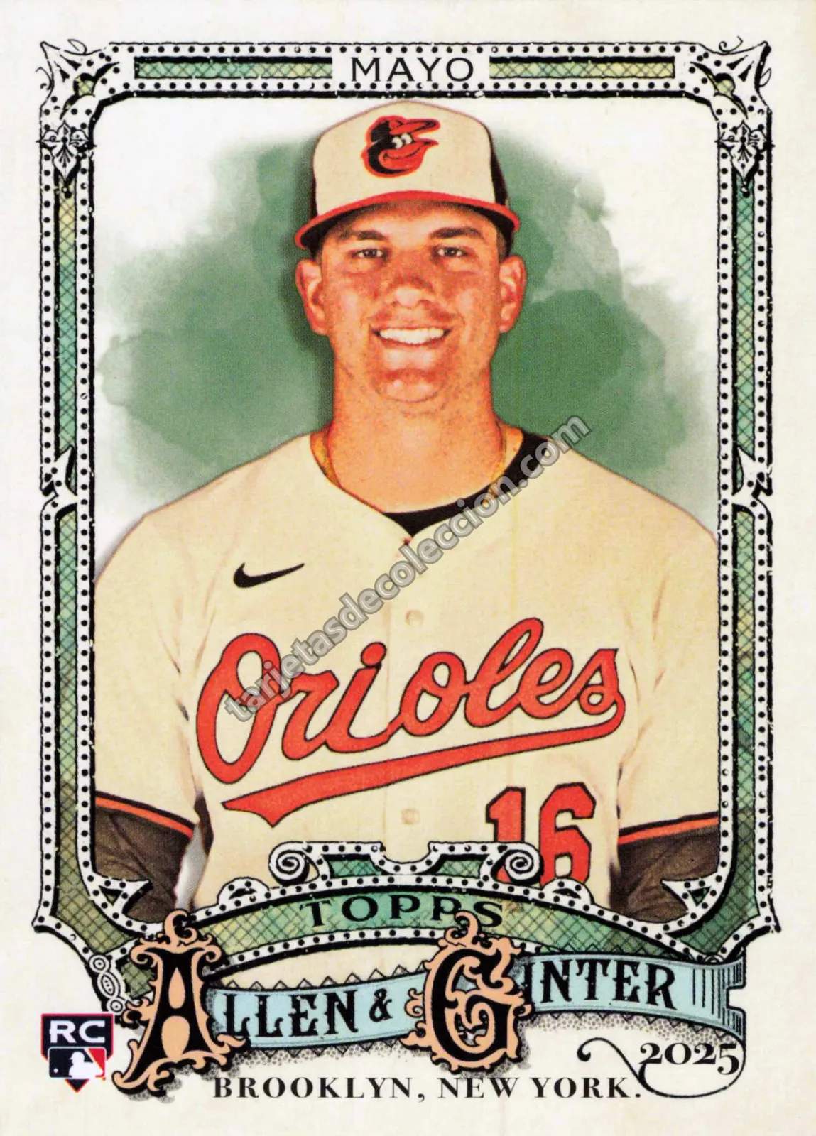 2025 Topps Allen & Ginter Coby Mayo #131 (Baltimore Orioles)