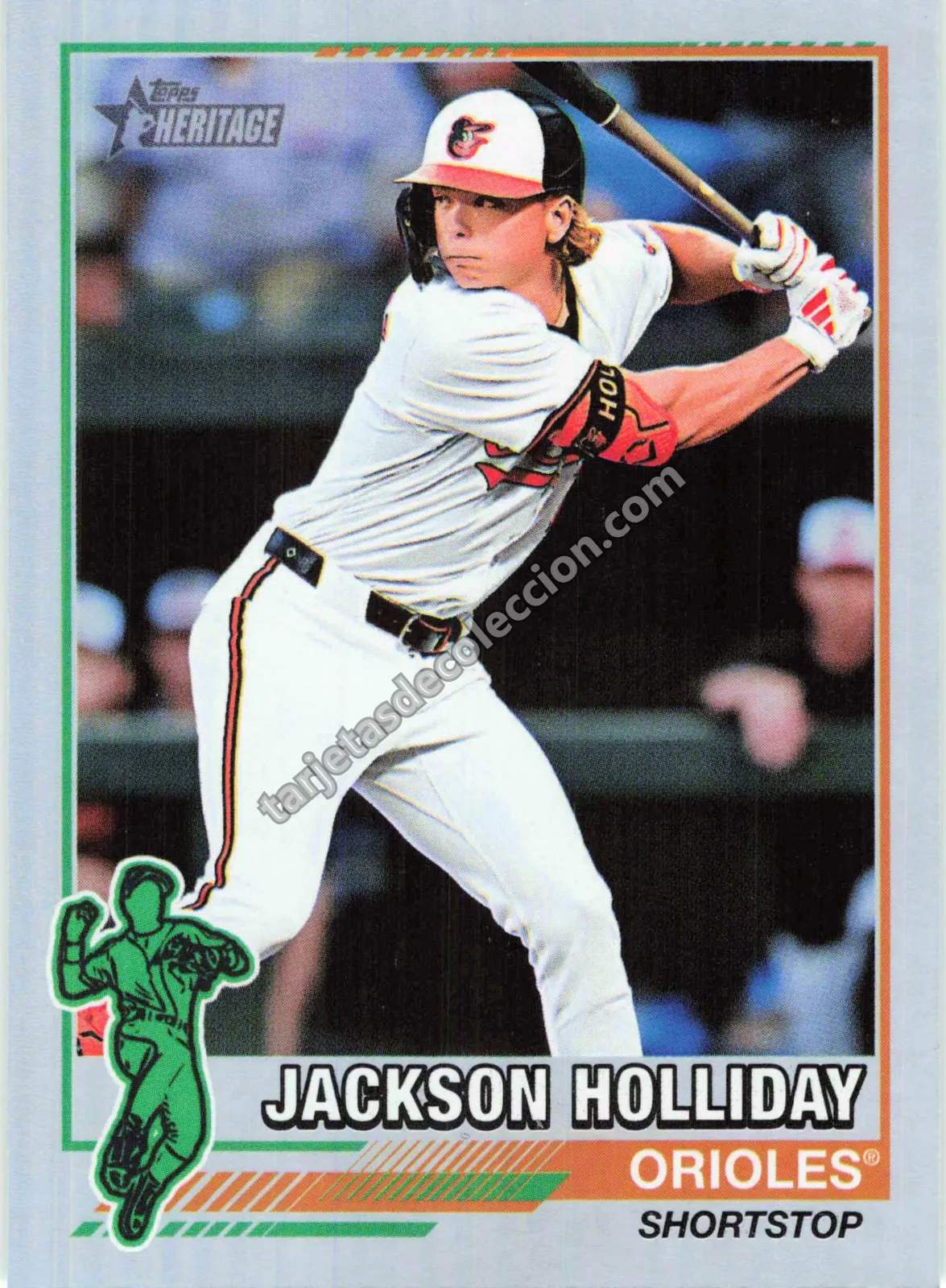 2025 Topps Heritage Jackson Holliday #76R-5 (Baltimore Orioles)