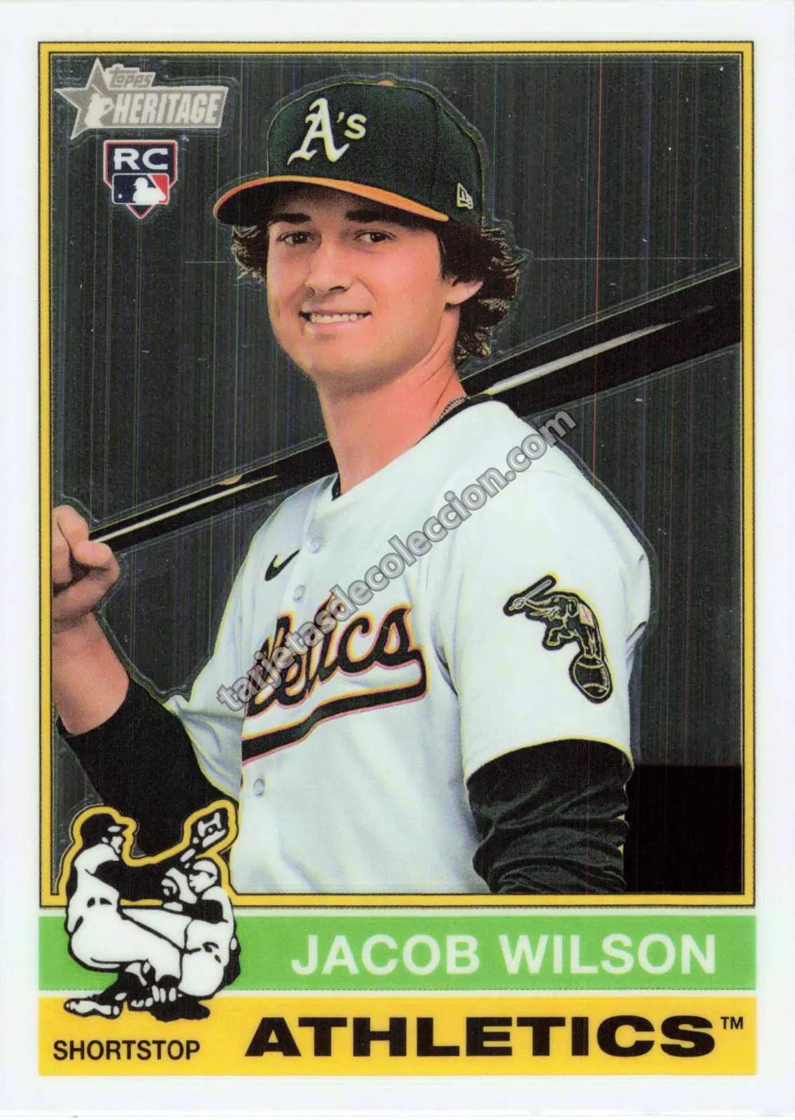 2025 Topps Heritage Jacob Wilson #15 (Oakland Athletics)